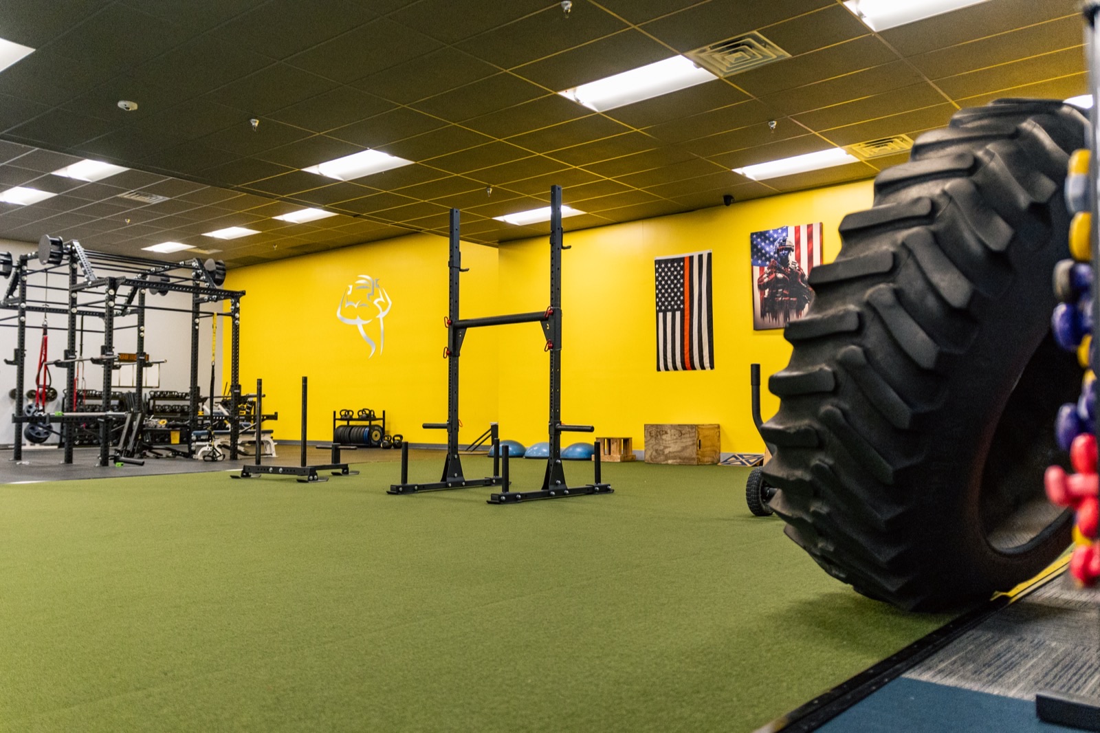 Functional fitness turf area
