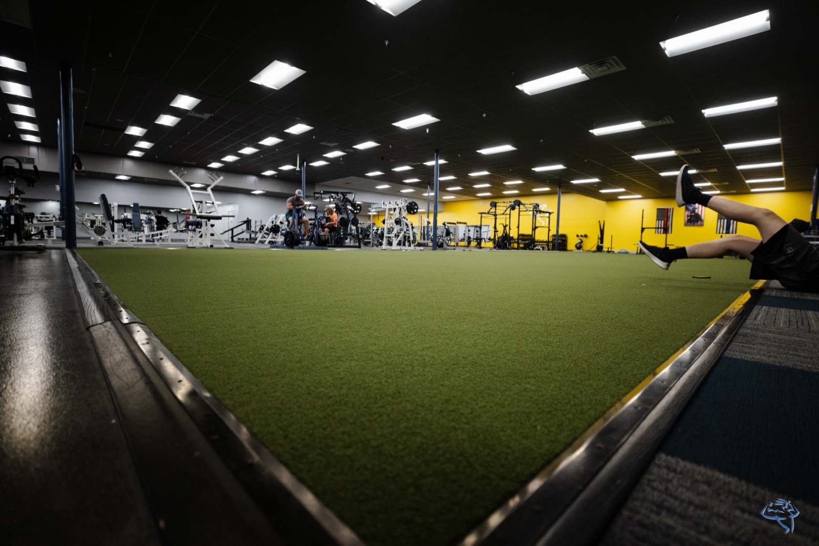 Expanded indoor turf field